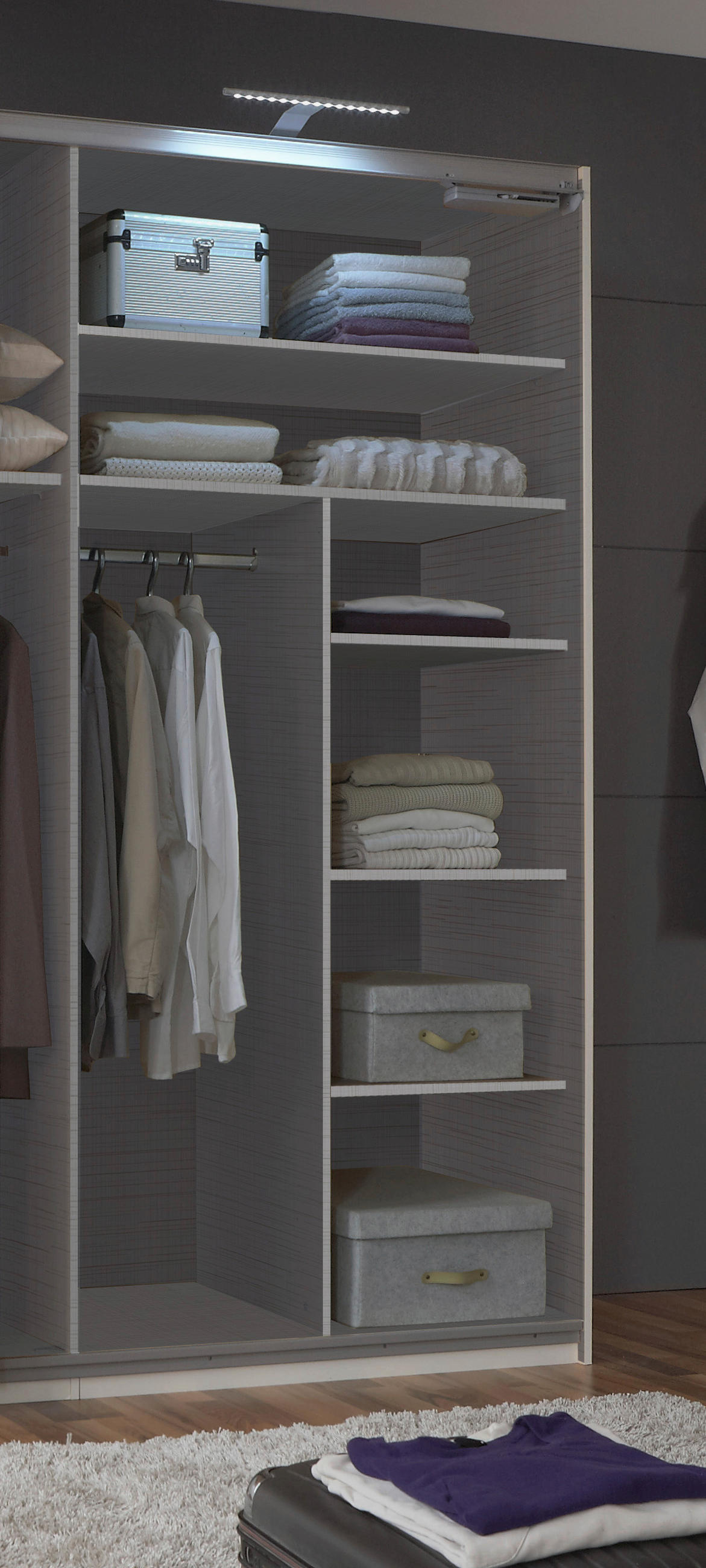 INNENEINTEILUNG 96/150/50 cm Grau  - Grau, Holzwerkstoff (96/150/50cm) - Carryhome