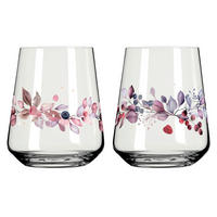 GLÄSERSET Sommersonett  2-teilig  - Pink/Transparent, Design, Glas (9.2/11.0cm) - Ritzenhoff