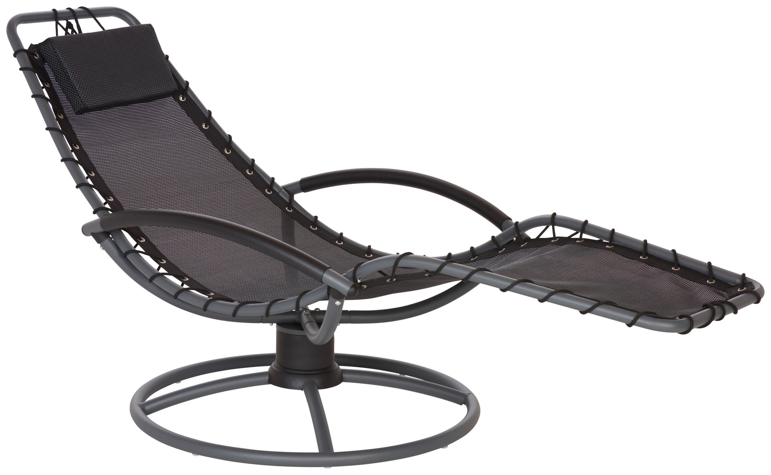 Bäderliege Sunny Stahl, Textilene Mit Kissen