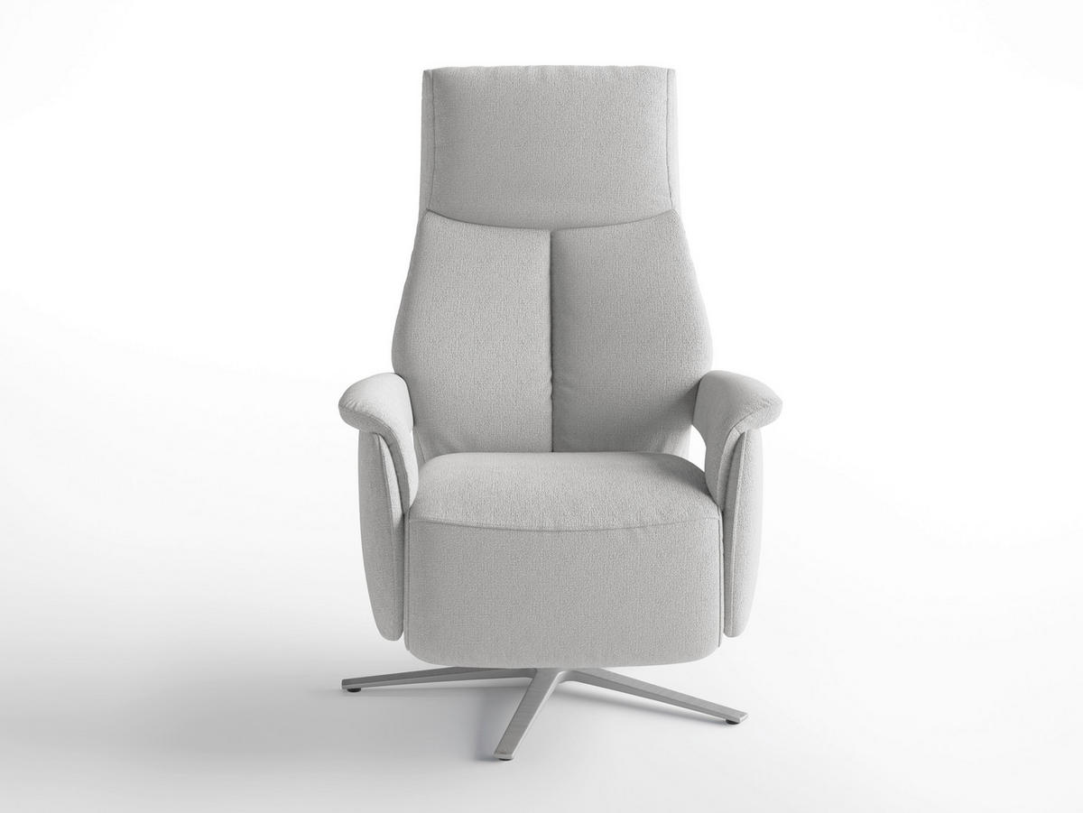 RELAXSESSEL Textil Silberfarben  - Silberfarben, Basics, Textil/Metall (75/110/85cm) - Sit & More