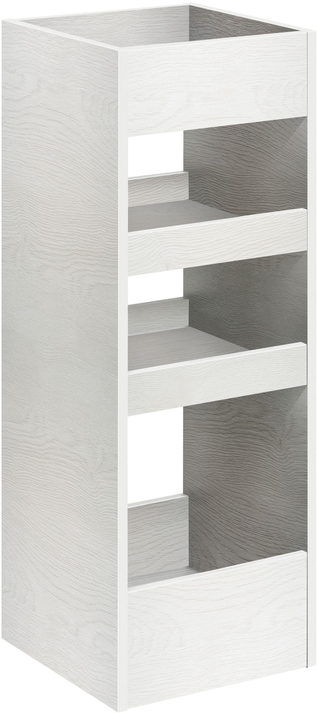 ALLZWECKWAGEN Weiß  - Weiß, KONVENTIONELL, Holzwerkstoff/Kunststoff (35/95/35cm) - Sadena