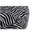 HOCKER in Metall, Textil Schwarz, Weiß  - Schwarz/Weiß, KONVENTIONELL, Textil/Metall (43/45/43cm) - Xora