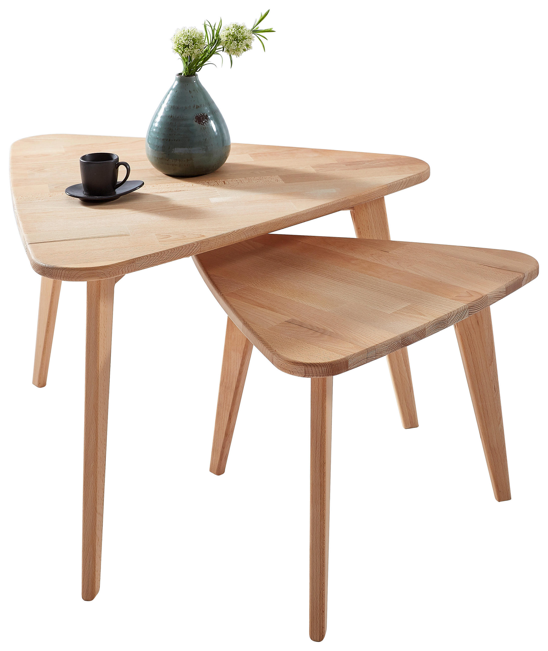 BEISTELLTISCHSET in Holz 70,5/64/44 cm  - Buchefarben, Modern, Holz (70,5/64/44cm) - Lomoco