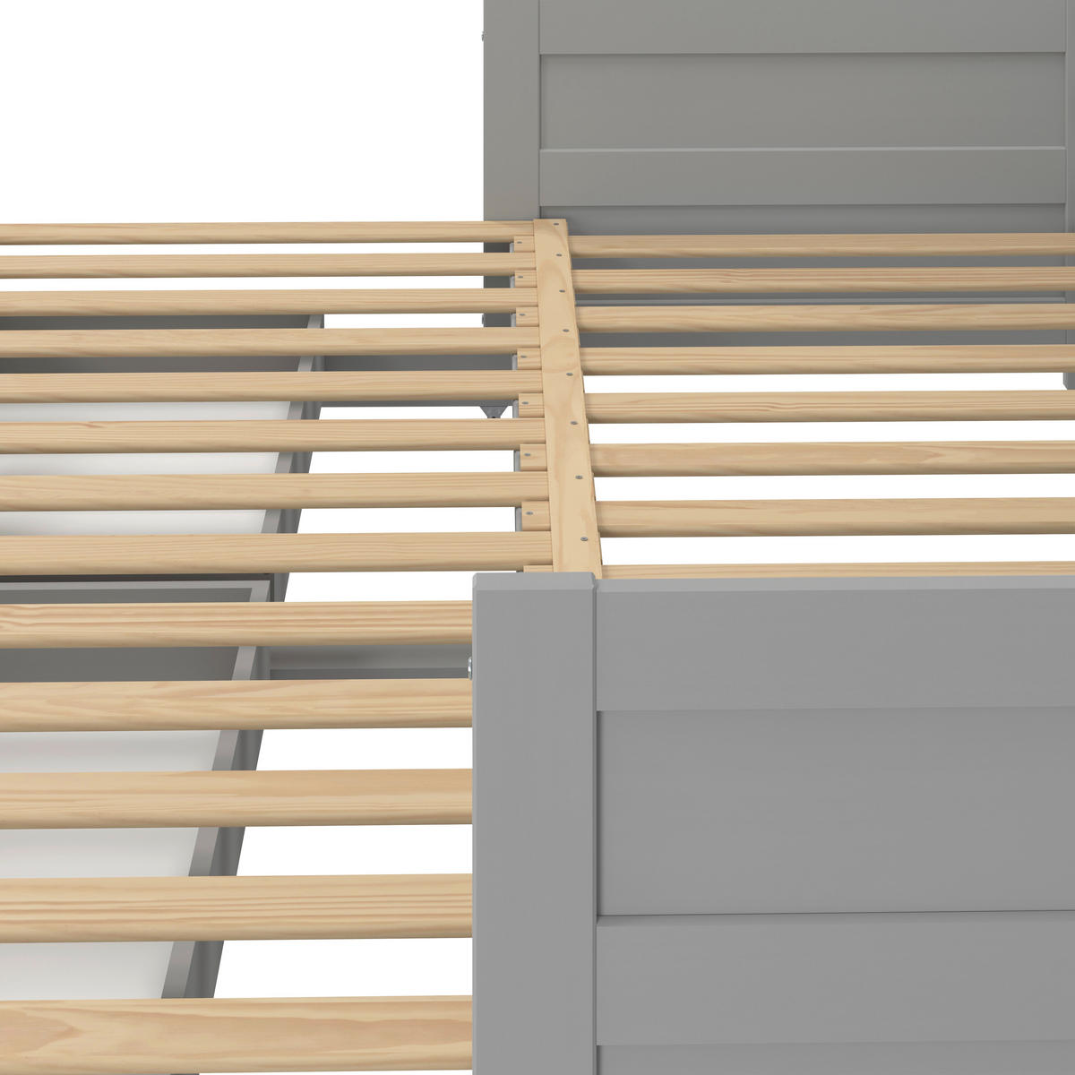 AUSZIEHBETT 200/100 cm Grau  - Naturfarben/Grau, Modern, Holz/Holzwerkstoff (200/100cm) - MID.YOU