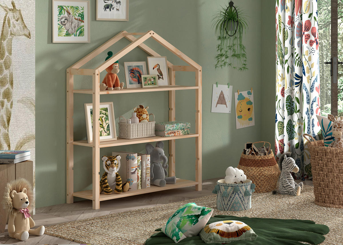 KINDERREGAL 111/141/40 cm  - Kieferfarben, MODERN, Holz (111/141/40cm) - MID.YOU
