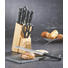 MESSERBLOCK Edelstahl 8-teilig - Silberfarben/Schwarz, Basics, Holz/Metall - Justinus MESSERBLOCK Edelstahl 8-teilig - Silberfarben/Schwarz, Basics, Holz/Metall - Justinus