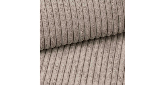 SCHLAFSOFA  mit Rücken echt, Armteil links, Armteil rechts Cord Hellgrau  - Hellgrau/Schwarz, Design, Kunststoff/Textil (261/95/108cm) - Xora