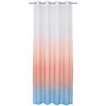 ÖSENVORHANG halbtransparent  - Blau/Orange, Trend, Textil (140/245cm) - Esposa