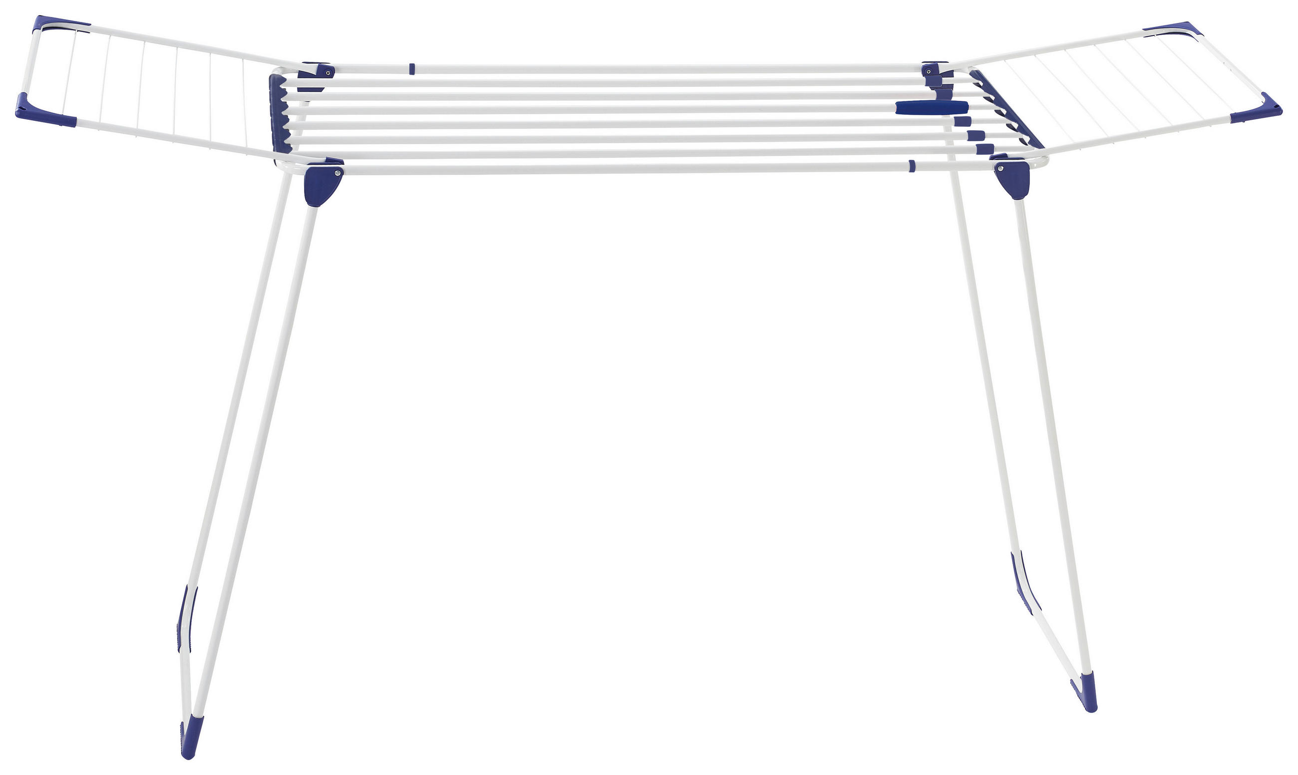 STOJACI SUŠIAK - modrá/biela, Basics, plast (56,3/117,5/7cm) - Leifheit