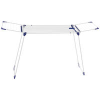 STOJACÍ SUŠÁK NA PRÁDLO - bílá/modrá, Basics, plast (56,3/117,5/7cm) - Leifheit