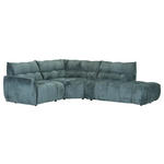 ECKSOFA Petrol Flachgewebe  - Petrol/Schwarz, MODERN, Kunststoff/Textil (235/275cm) - Landscape
