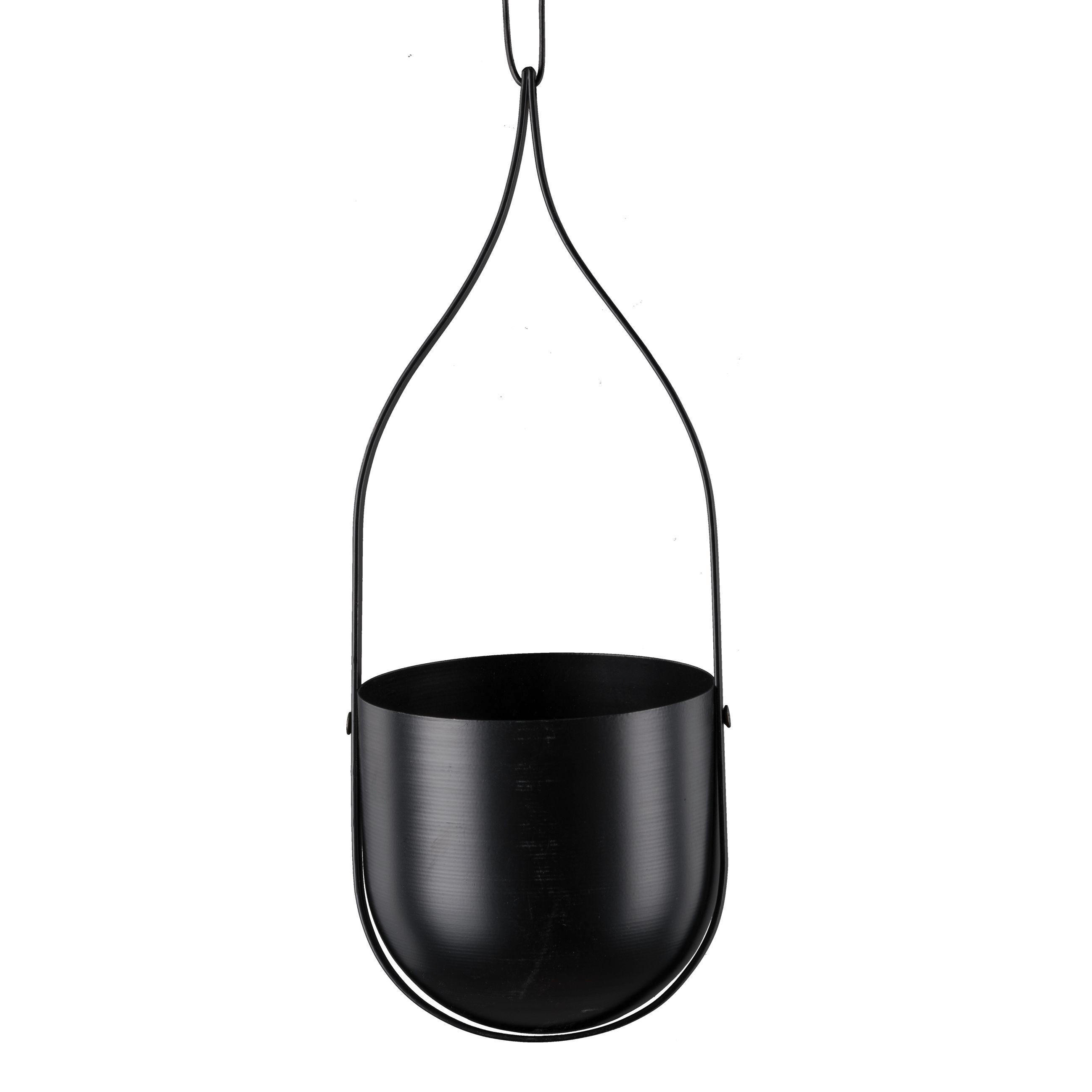 ÜBERTOPF   - Schwarz, Basics, Metall (12,5/32/12cm)