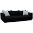 BIGSOFA in Textil Schwarz - Schwarz, Design, Textil (295/88/134cm) - Hom`in BIGSOFA in Textil Schwarz - Schwarz, Design, Textil (295/88/134cm) - Hom`in