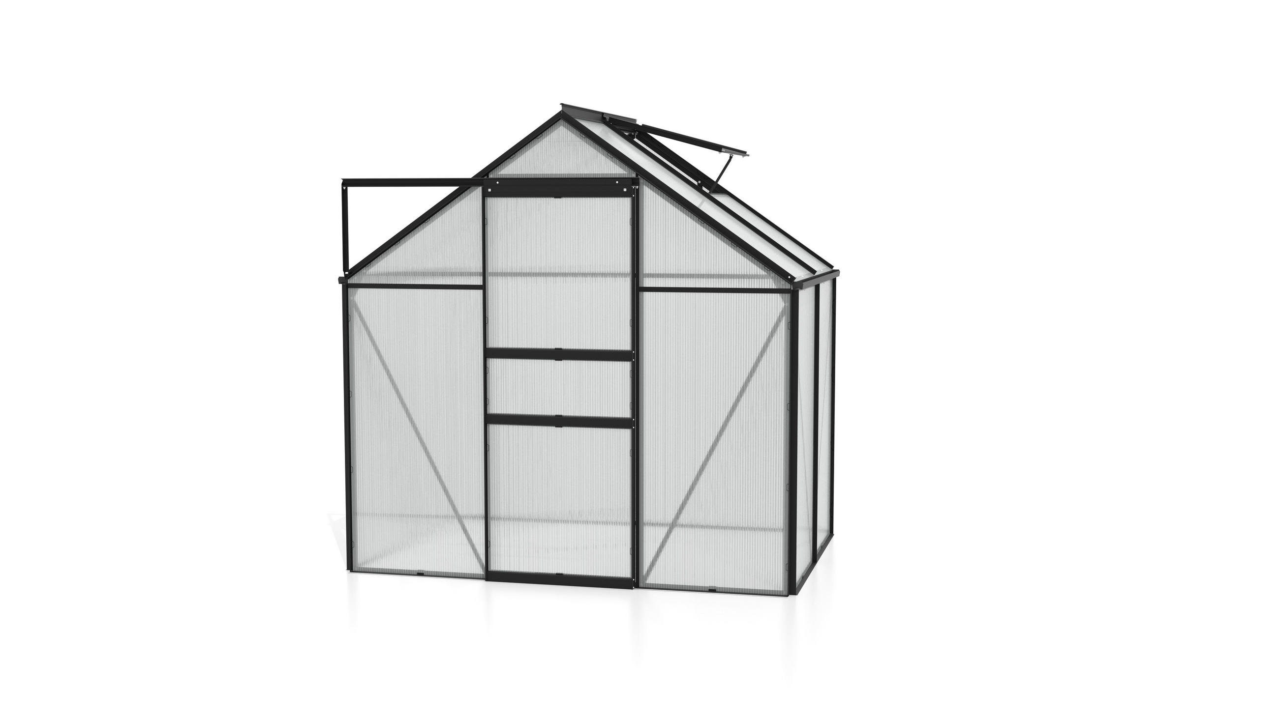 Gewächshausbausatz Comet 2500 2,5 m2 Metall/Kunststoff