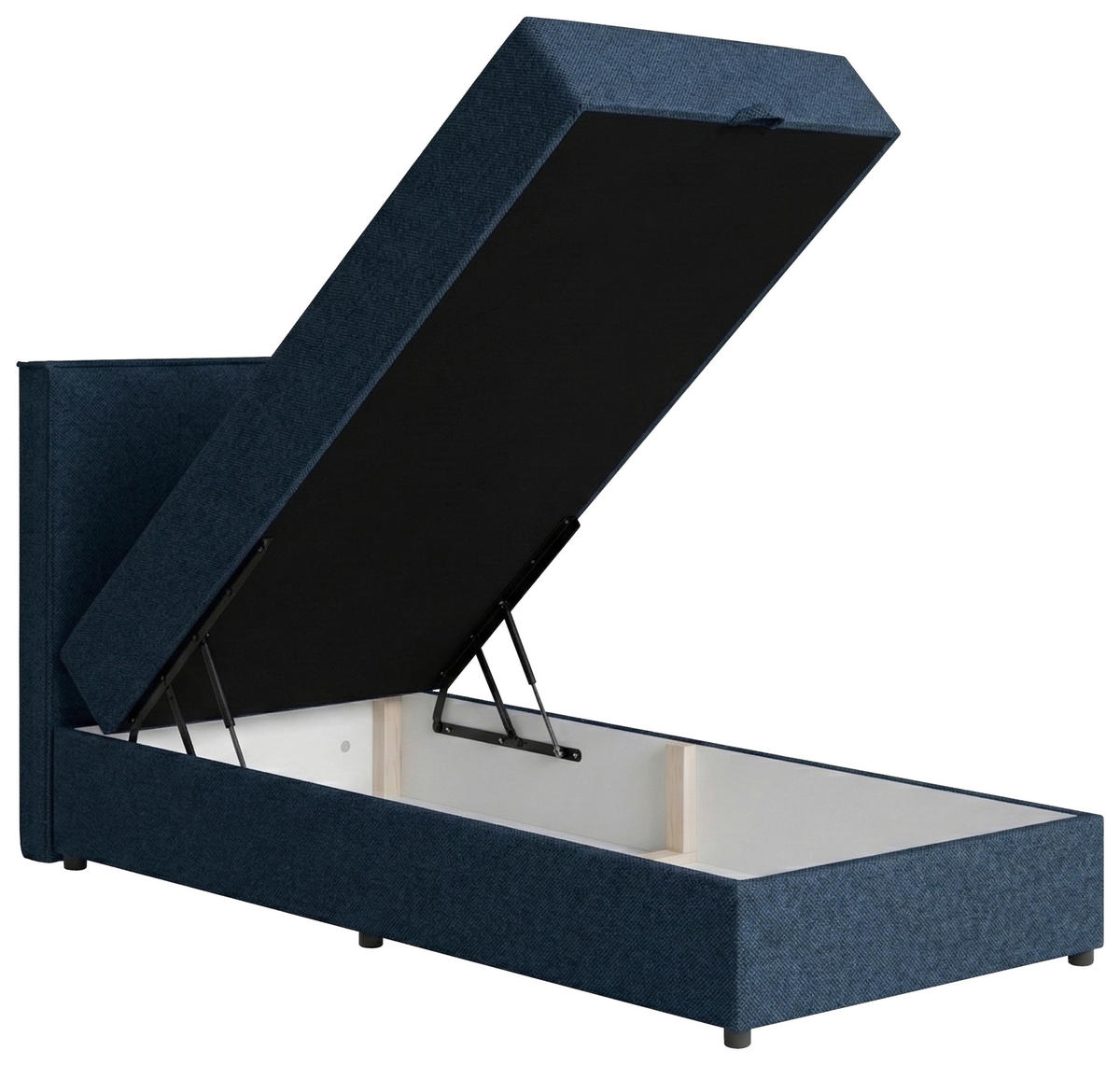 BOXBETT 100/200 cm  in Dunkelblau  - Schwarz/Dunkelblau, MODERN, Holzwerkstoff/Kunststoff (100/200cm) - MID.YOU