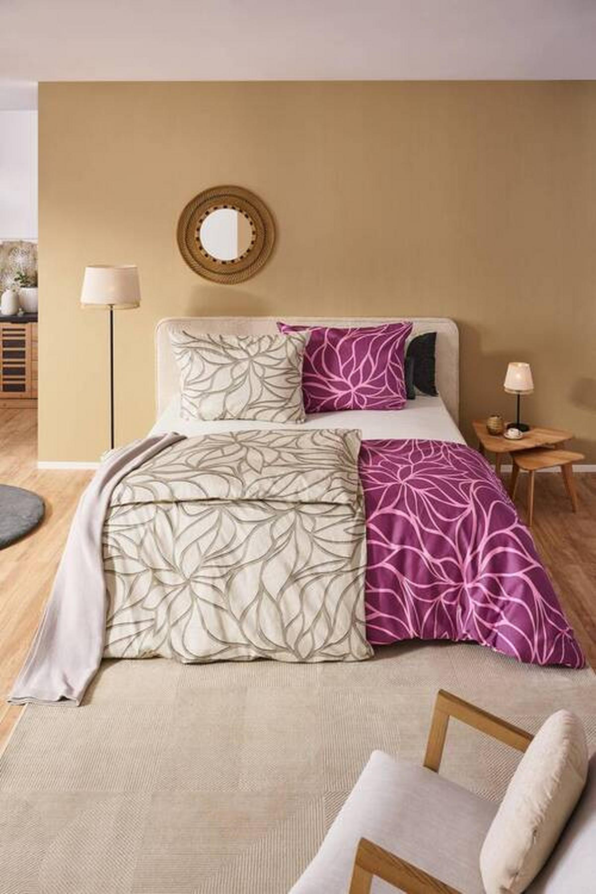 POSTEĽNÁ BIELIZEŇ, satén, sivá, 140/200 cm - sivá, Konventionell, textil (140/200cm) - Boxxx