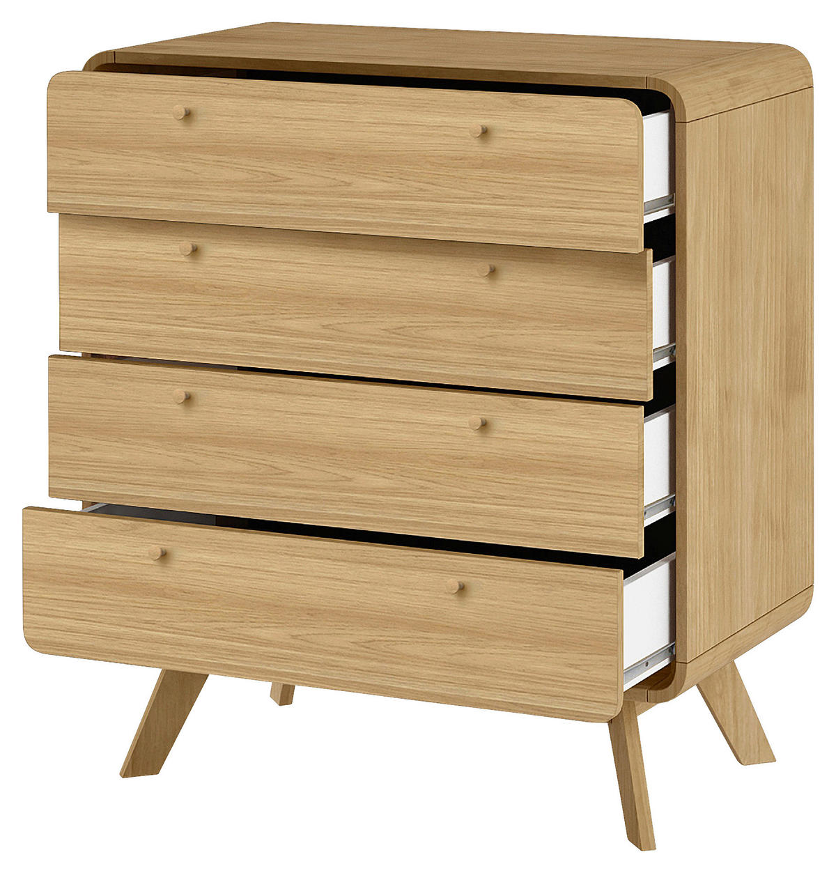 KOMMODE Cassie  in 80/88/39 cm  - Eichefarben/Naturfarben, Design, Holzwerkstoff (80/88/39cm) - MID.YOU