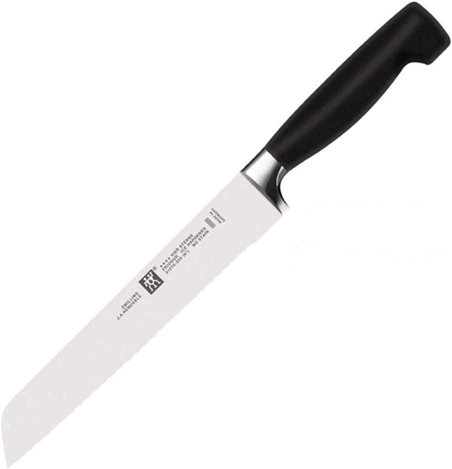 BROTMESSER Edelstahl - Edelstahlfarben/Schwarz, Basics, Kunststoff/Metall - Zwilling