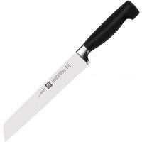 BROTMESSER **** VIER STERNE  - Edelstahlfarben/Schwarz, Basics, Kunststoff/Metall - Zwilling