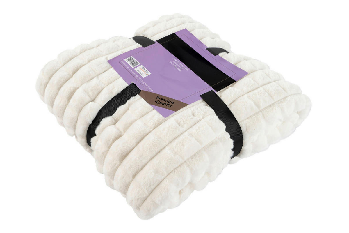 WOHNDECKE 150/200 cm  - Elfenbein, Basics, Textil (150/200cm) - Kayoom