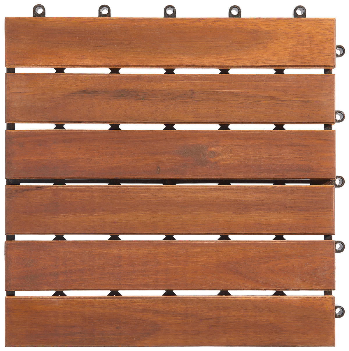 TERRASSENFLIESE Akazie Uno 10 Stück  - Akaziefarben, KONVENTIONELL, Holz/Kunststoff (30/30/2,4cm) - Ambia Garden