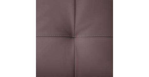 ECKSOFA in Echtleder Altrosa 165/313 cm - Beige/Schwarz, Design, Leder/Metall (165/313cm) - Emilio Belluti