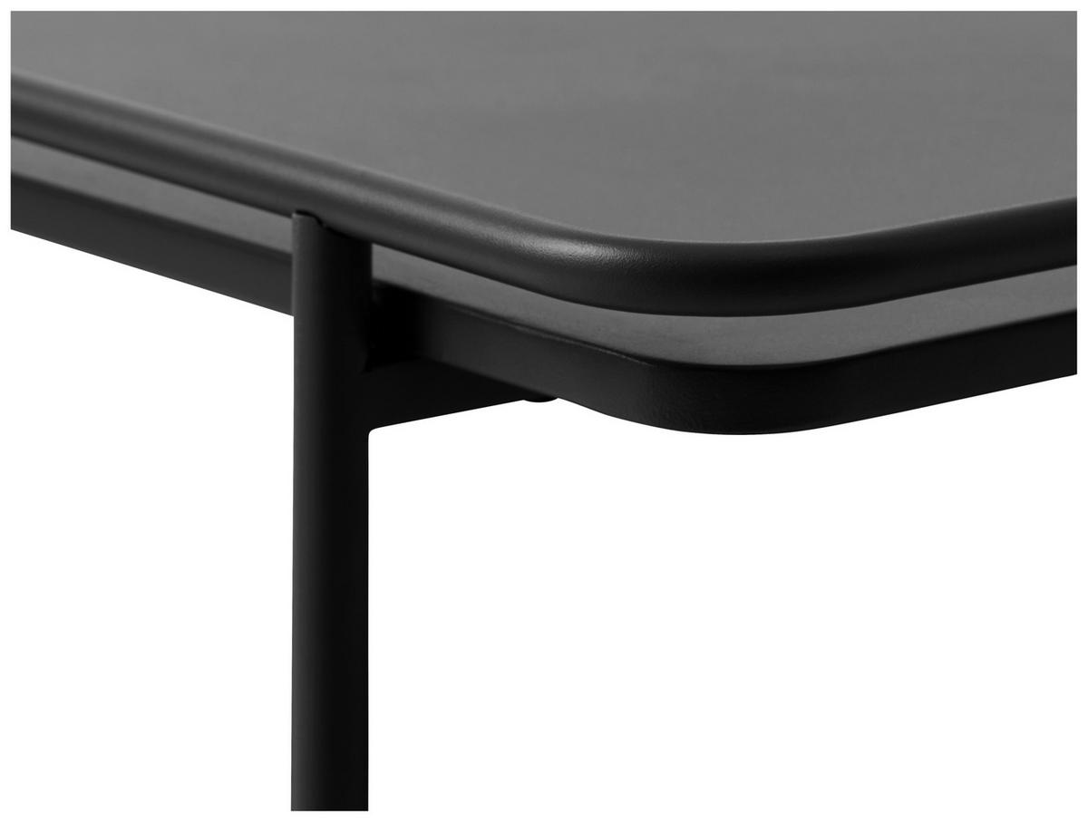 BEISTELLTISCH 45/45/44,3 cm Schwarz quadratisch  - Schwarz, Basics, Metall (45/45/44,3cm) - Xora