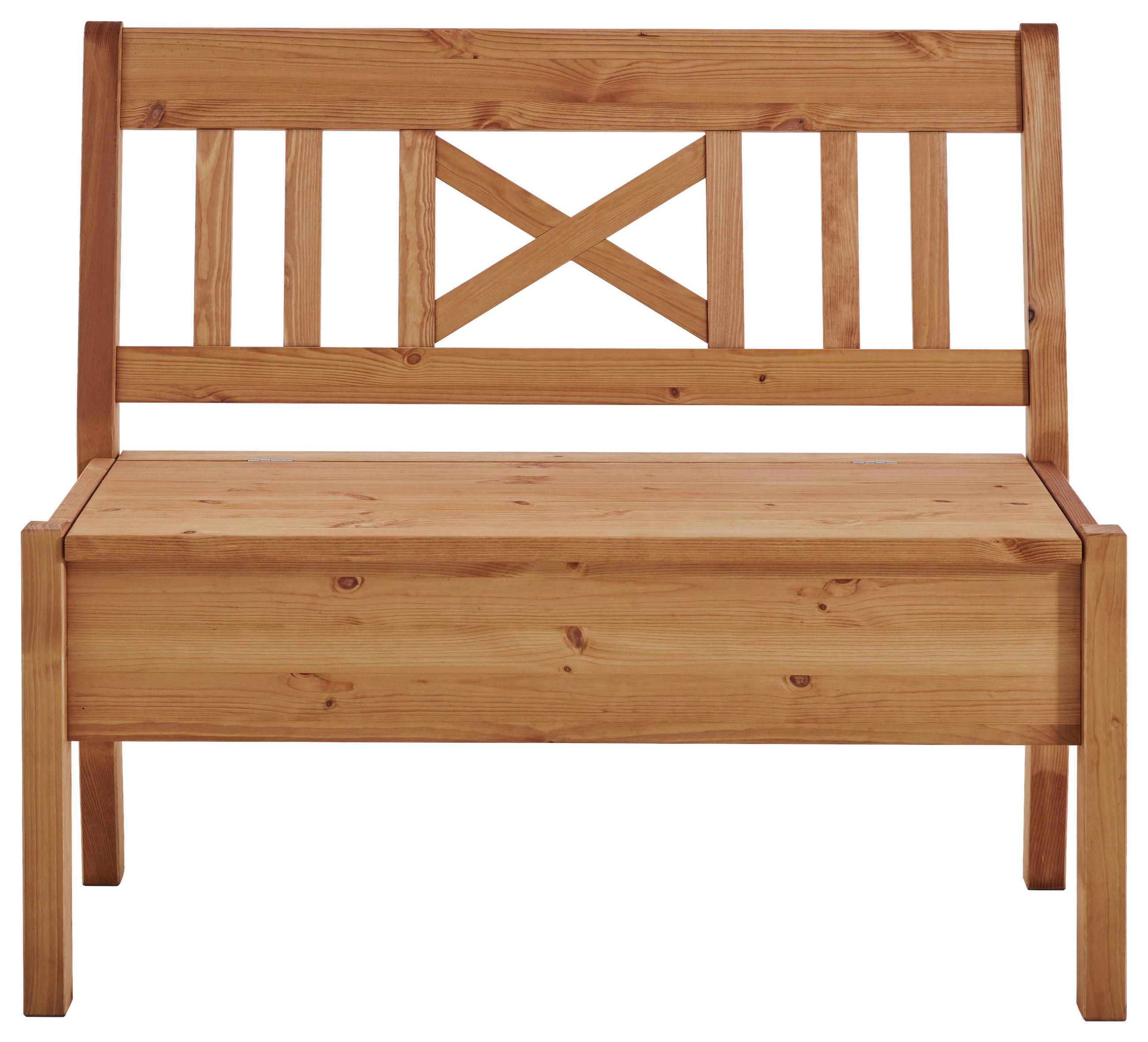 SITZBANK 105/93/58 cm Laugenfarbig Kiefer massiv  - Laugenfarbig, ROMANTIK / LANDHAUS, Holz (105/93/58cm) - Boxxx