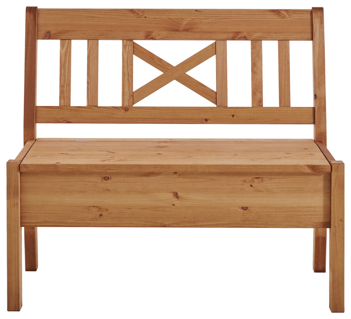 SITZBANK 105/93/58 cm Laugenfarbig Kiefer massiv  - Laugenfarbig, ROMANTIK / LANDHAUS, Holz (105/93/58cm) - Boxxx