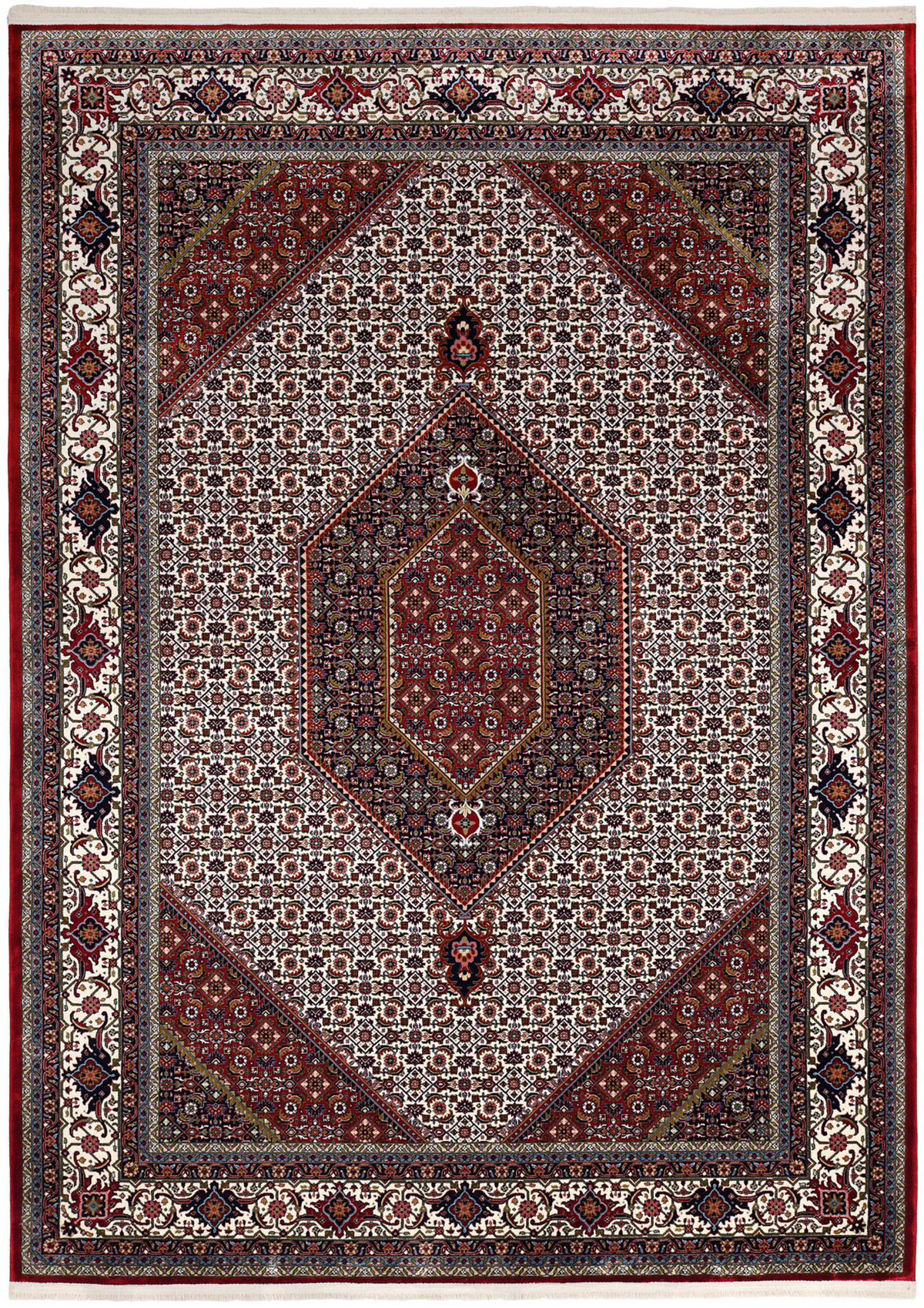 WEBTEPPICH 160/230 cm Mithras Bidjar Creme, Rot  - Rot/Creme, LIFESTYLE, Textil (160/230cm) - Novel