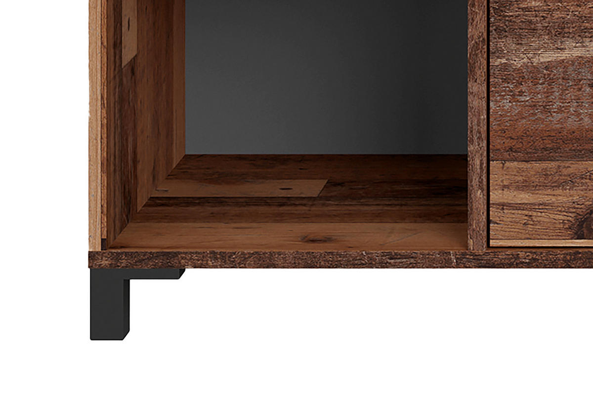 SIDEBOARD Jackson  in 160/85/40 cm  - Anthrazit/Schwarz, Design, Holzwerkstoff/Kunststoff (160/85/40cm) - MID.YOU