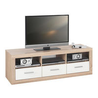 TV-ELEMENT - Silberfarben/Weiß, Design, Holzwerkstoff/Kunststoff (147/49/45cm) - Xora