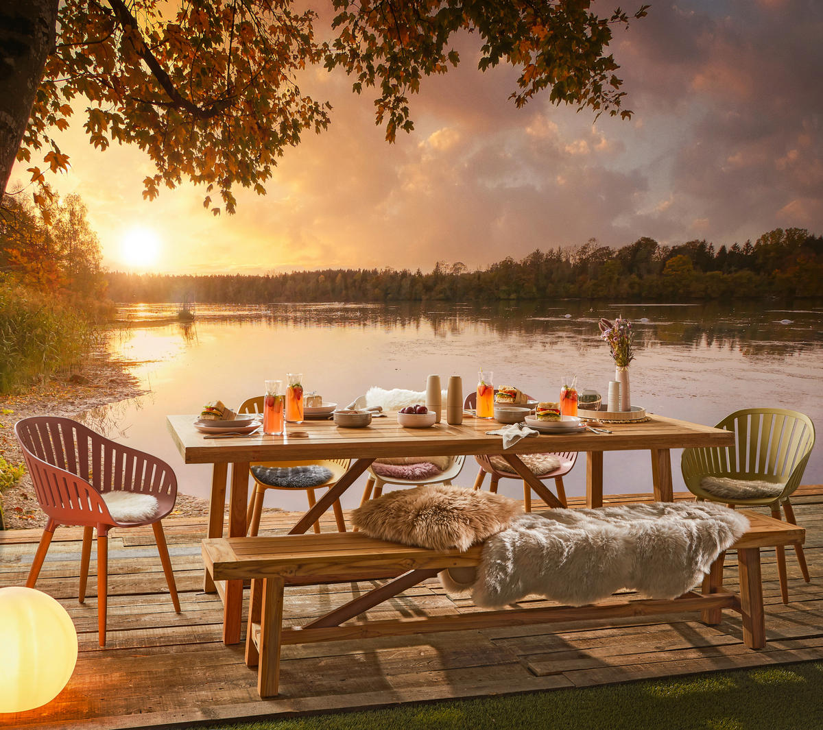 GARTENTISCH 220/100/76 cm Holz rechteckig  - Teakfarben, Natur, Holz (220/100/76cm) - Ambia Garden