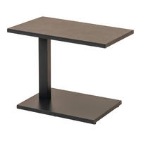 ZAHRADNÍ STOLEK, kov, keramika, 60/40/46,5-64,5 cm - antracitová/barvy břidlice, Moderní, kov/keramika (60/40/46,5-64,5cm) - Ambia Garden