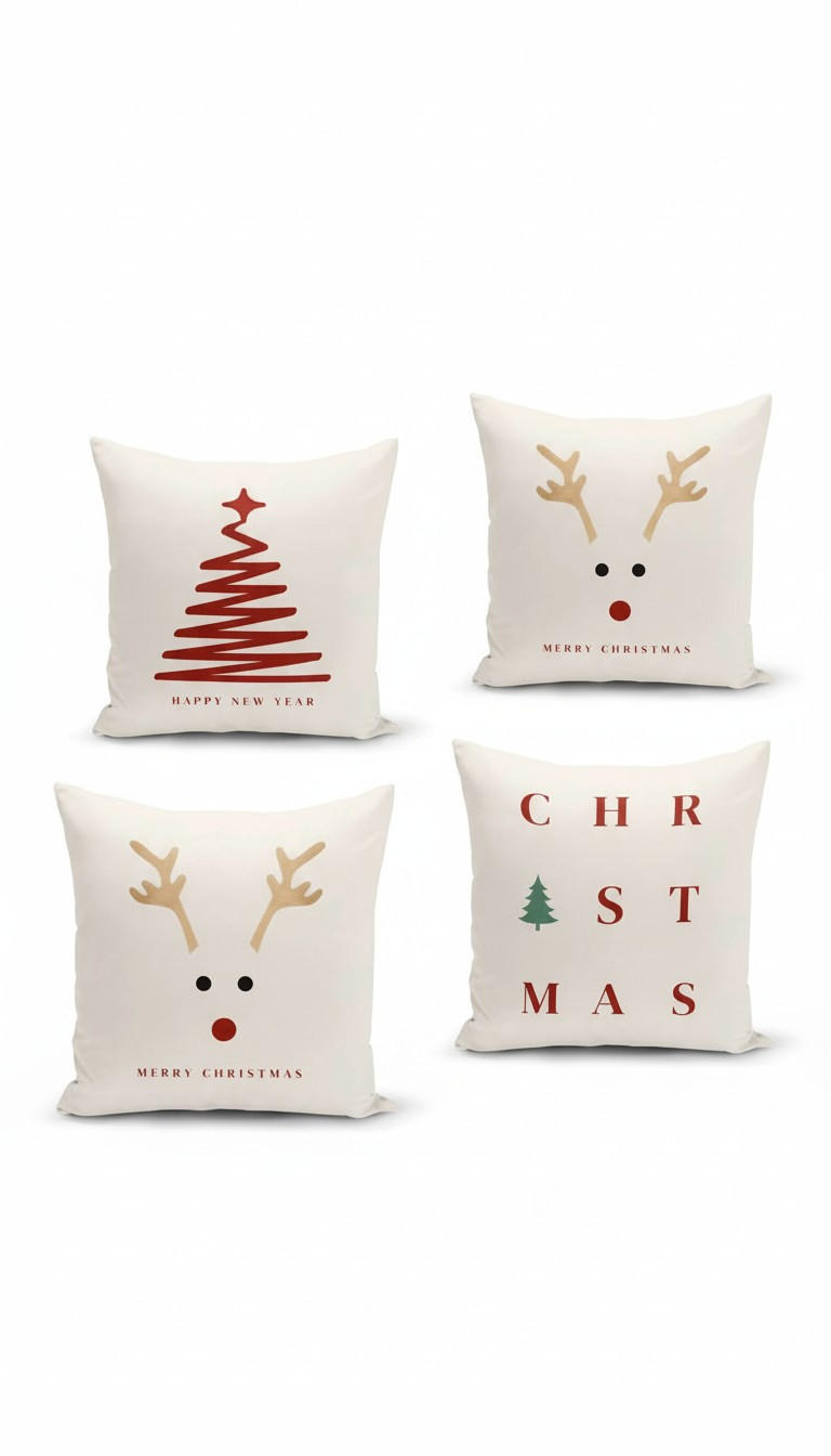 KISSENBEZUG-SET 43/43 cm  - Multicolor, Basics, Textil (43/43cm) - X-Mas