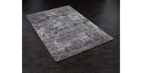 VINTAGE-TEPPICH 200/200 cm Timeline Quantum Aubergine, Beige - Beige/Aubergine, Design, Textil (200/200cm) - Novel