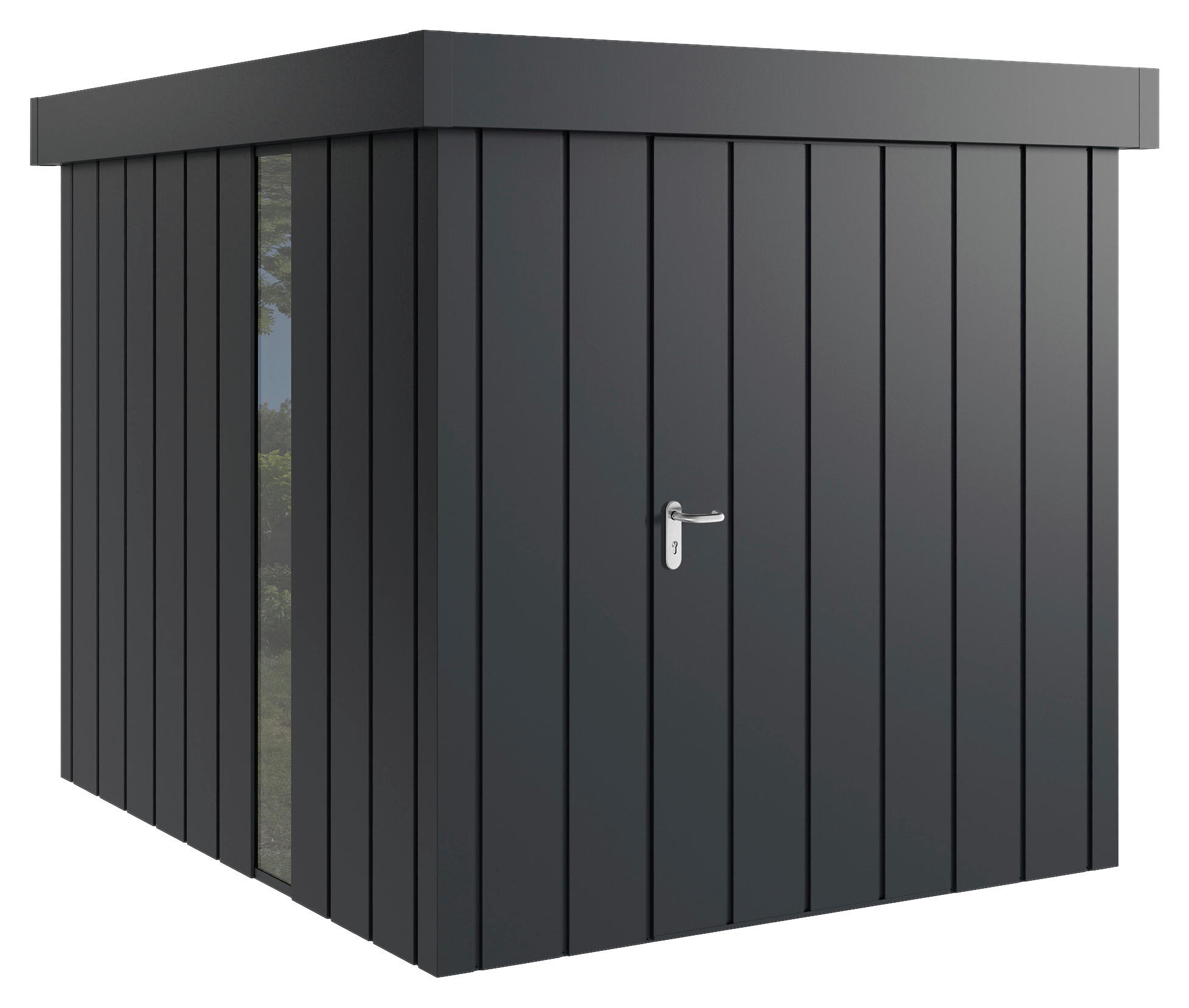 GERÄTEHAUS 229/220/277 cm  - Anthrazit, Basics, Metall (229/220/277cm)