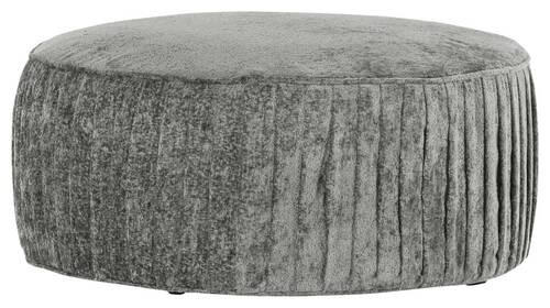 HOCKER Chenille Grau  - Schwarz/Grau, Design, Kunststoff/Textil (75/38/75cm) - Landscape