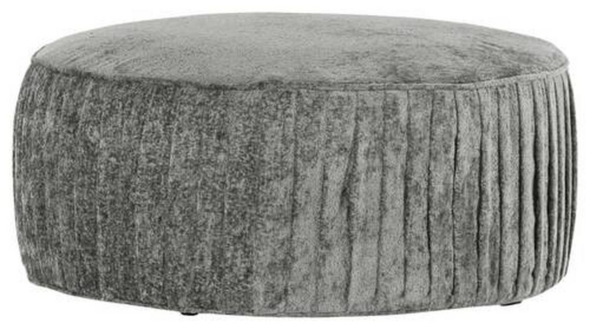 HOCKER in Textil Grau  - Schwarz/Grau, Design, Kunststoff/Textil (75/38/75cm) - Landscape