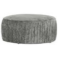 HOCKER Chenille Grau  - Schwarz/Grau, Design, Kunststoff/Textil (75/38/75cm) - Landscape