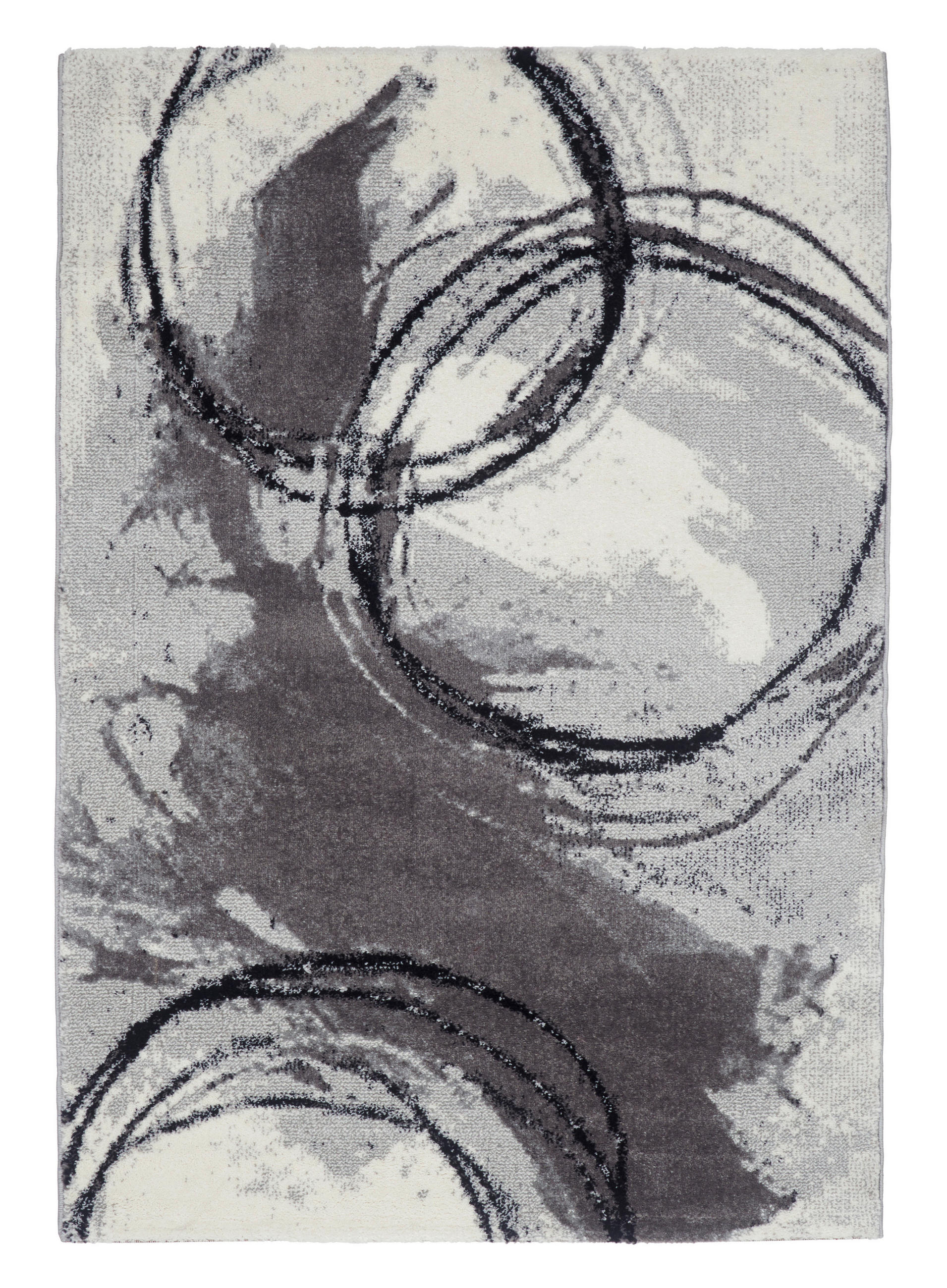 Webteppich Schwarz/ Hellgrau Lia 80x150 Cm