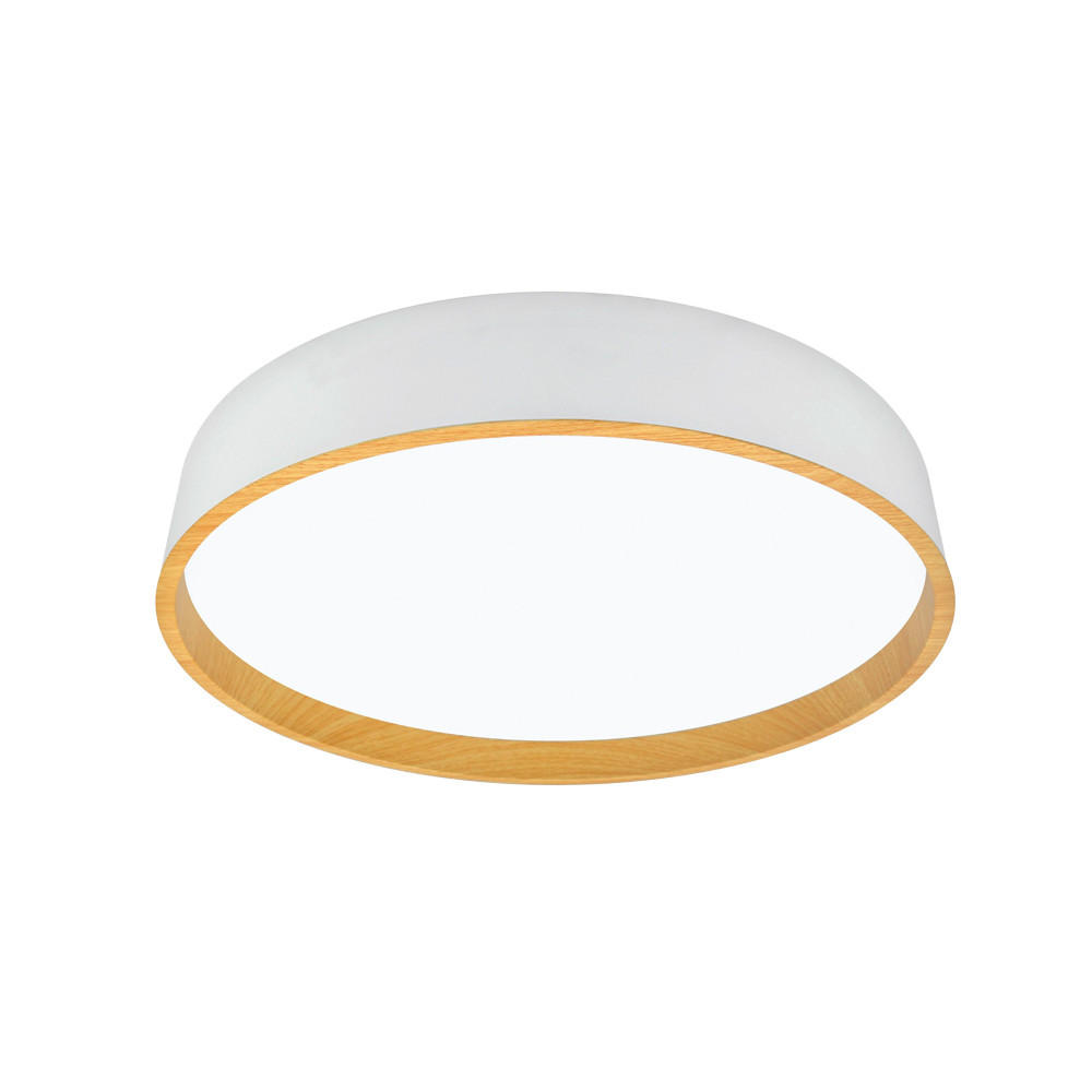 STROPNÍ LED SVÍTIDLO, 40/8 cm  - bílá, Basics, kov/plast (40/8cm)