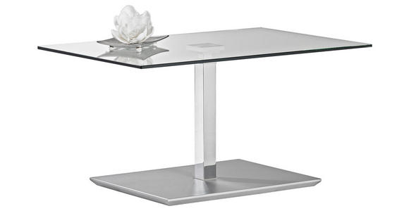 COUCHTISCH in Glas, Holzwerkstoff 90/60/44 cm  - Chromfarben, Design, Glas/Holzwerkstoff (90/60/44cm) - Venda