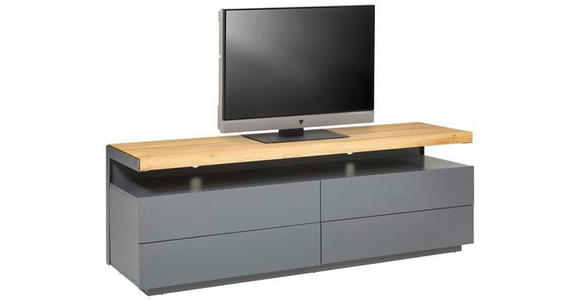 LOWBOARD in 170/57/47 cm - Eichefarben/Grau, Design, Holz/Holzwerkstoff (170/57/47cm) - Novel