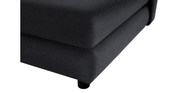 SCHLAFSOFA Taras  mit Stoffauswahl Webstoff Dunkelgrau  - Dunkelgrau/Schwarz, Design, Kunststoff/Textil (197/77/81cm) - Xora