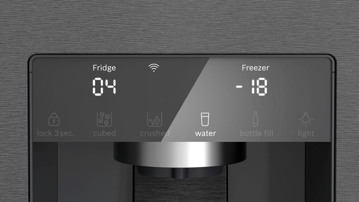 FRENCH-DOOR 90,5/183/73,1 cm KFI96AXEA  - Schwarz, Basics, Metall (90,5/183/73,1cm) - Bosch