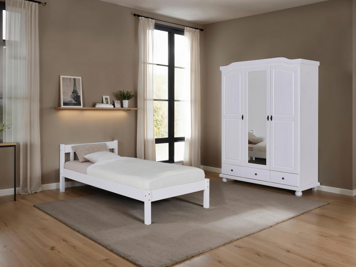 EINZELZIMMER Weiß  - Weiß, MODERN, Holz - MID.YOU