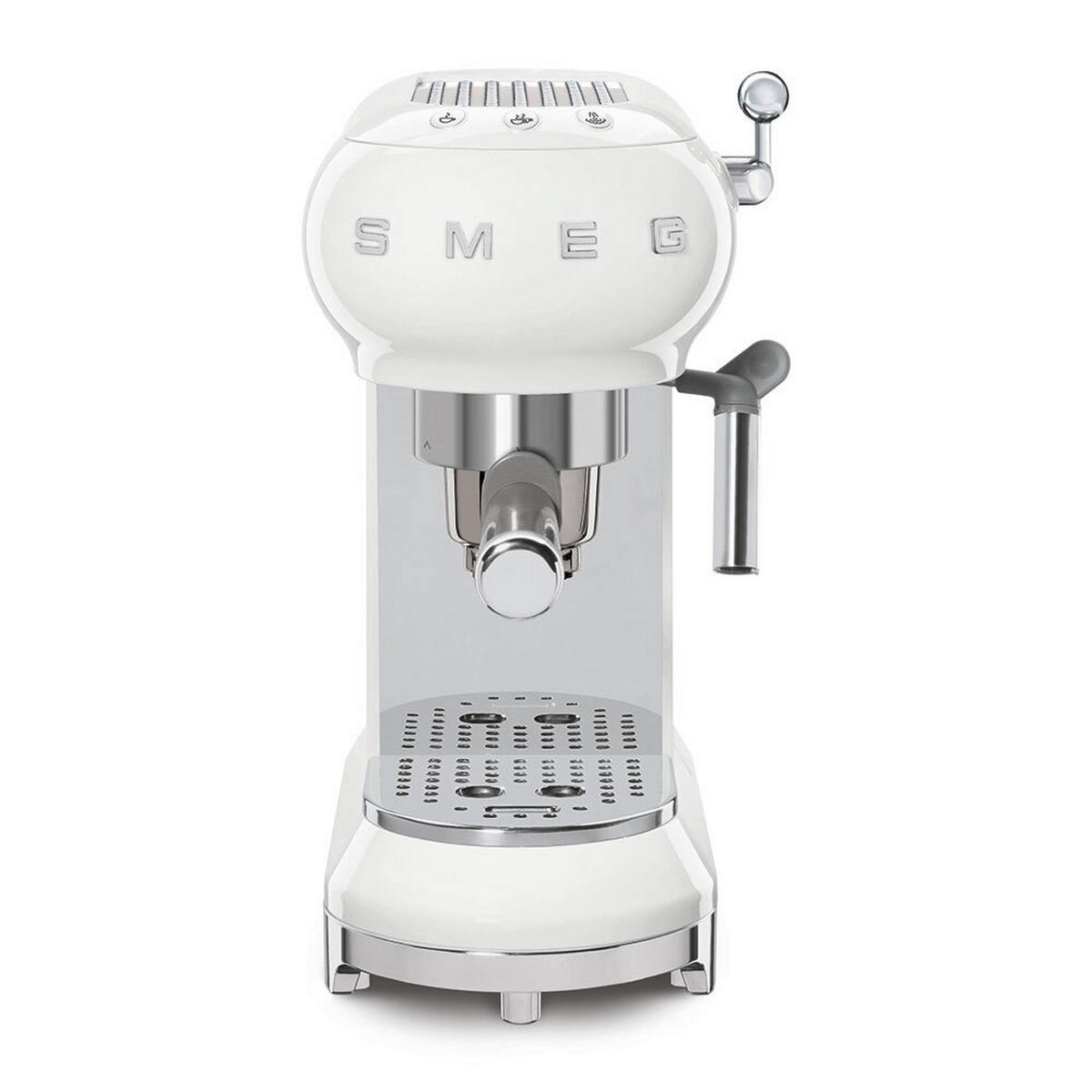 ESPRESSOMASCHINE  - Weiss Hochglanz, Basics, Kunststoff/Metall (14.9/33.0/32.9cm) - SMEG