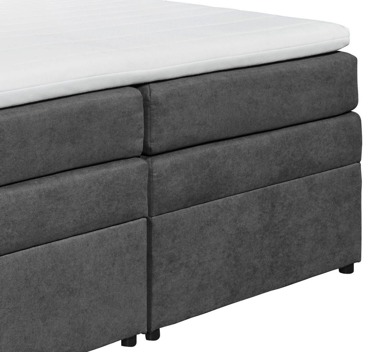 BOXSPRINGBETT 180/200 cm  in Schlammfarben  - Schlammfarben, Konventionell, Kunststoff (180/200cm) - MID.YOU