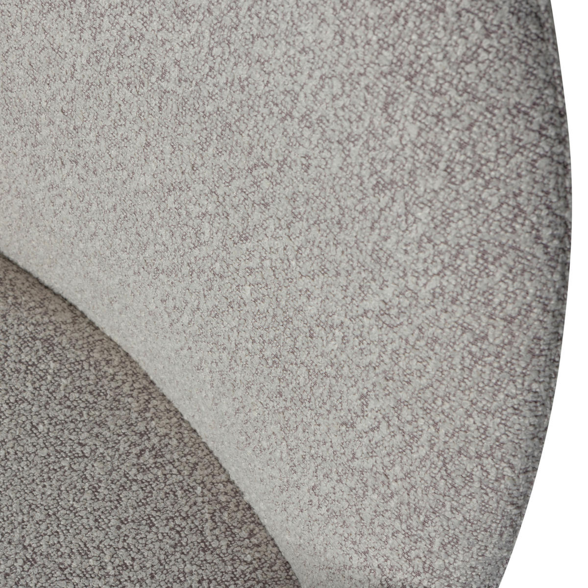 ARMLEHNSTUHL  inklusive Armlehnen Bouclé  - Greige, Design, Textil (54/83/57cm) - Livetastic